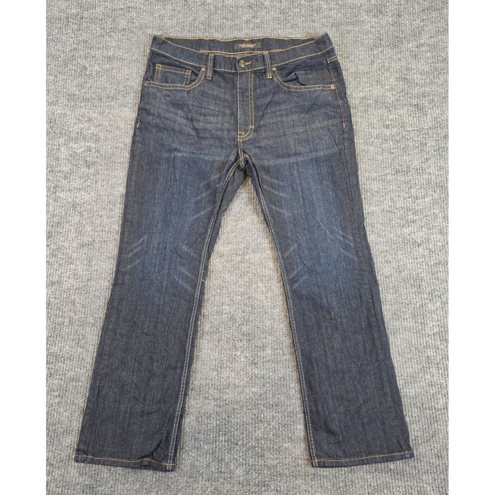 Cody James Jeans Men 40x32 Slim Straight Stretch Dark Wash Western Denim Blue
